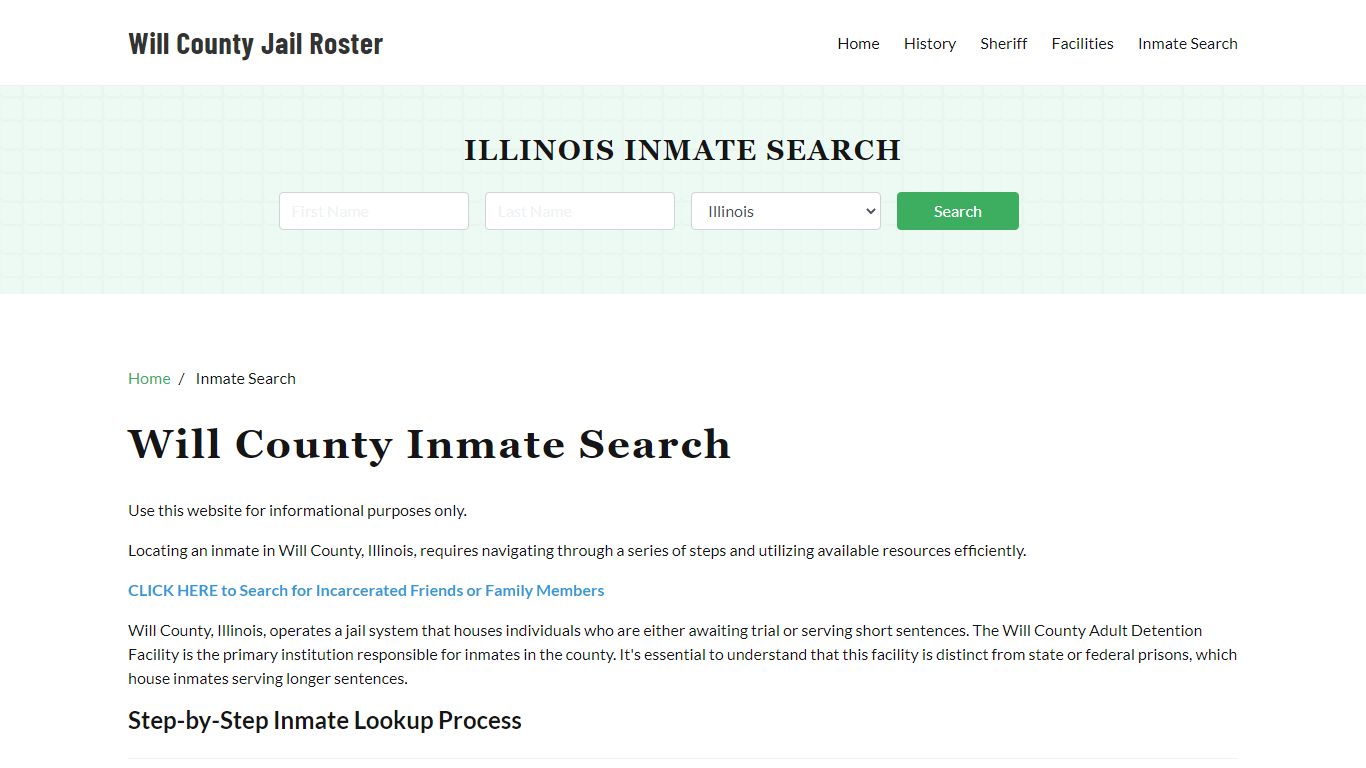 Will County, IL Detainee Lookup