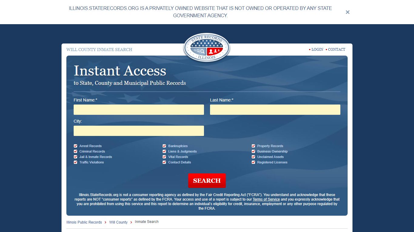 Will County, Illinois Inmate Search | StateRecords.org